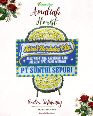 Papan Bunga Duka di Bencongan